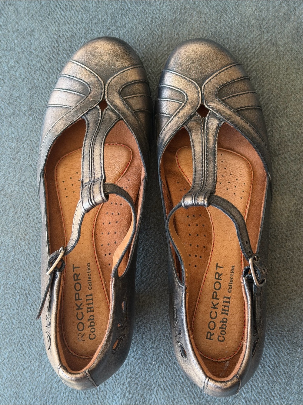 Rockport Cobb Hill T-Strap Comfort Heels